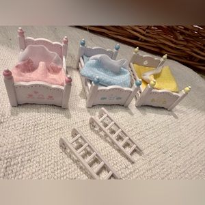 Calico Critters Triple Baby Bunk Beds